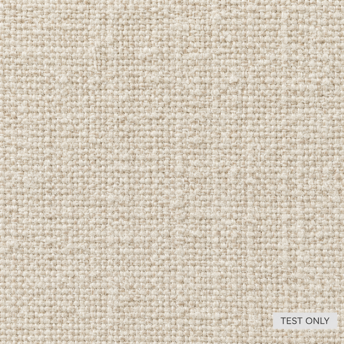 TEST ONLY synthetic ivory upholstery fabric swatch for material quote QA